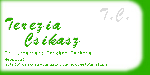 terezia csikasz business card