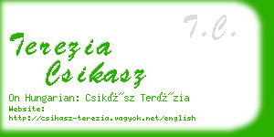 terezia csikasz business card